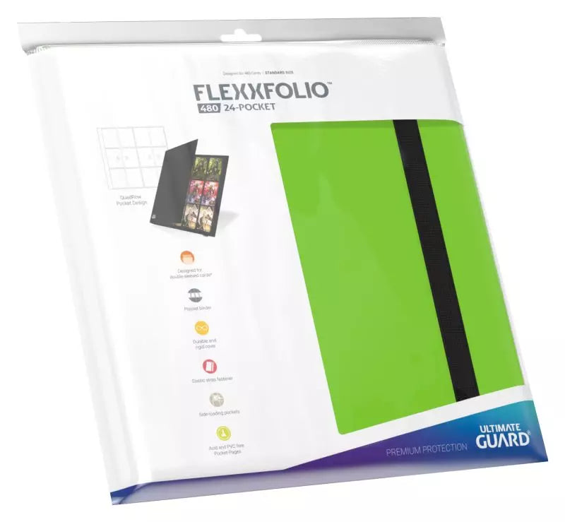 FlexxFolio 12 Pocket Quadrow Card Holder Green