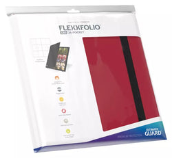 FlexxFolio 12 Pocket Quadrow Card Holder Red