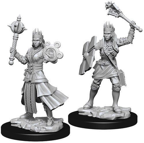 D&D NMM W08 Female Human Cleric unpainted miniatures