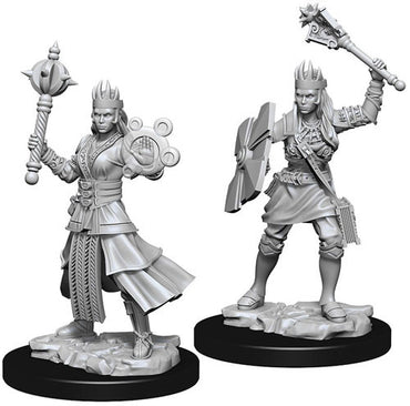 D&D NMM W08 Female Human Cleric unpainted miniatures