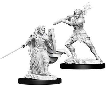 D&D NMM W10 Female Human Paladin unpainted miniatures