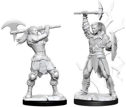 D&D NMM W10 Female Goliath Barbarian unpainted miniatures