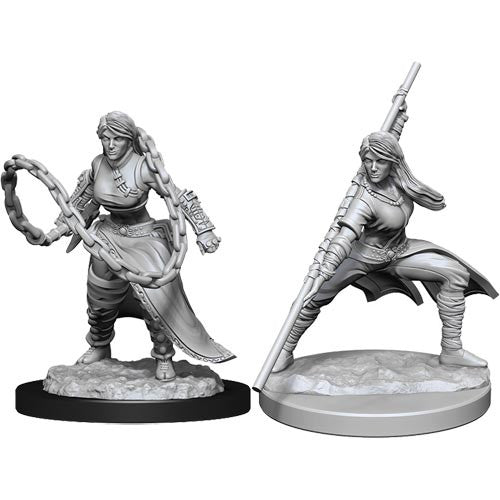 D&D NMM W01 Elf Female Ranger unpainted miniature