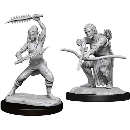 D&D NMM W01 Elf Female Ranger unpainted miniature