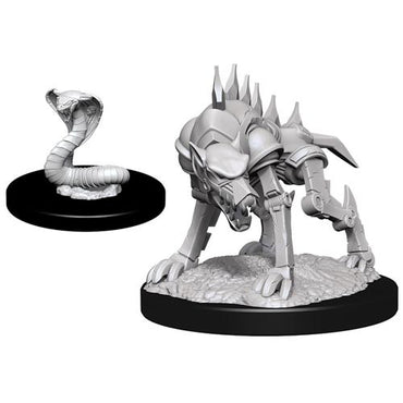 Dungeons & Dragons Nolzur's Marvelous Unpainted Minis: W14 Iron Cobra & Iron Defender