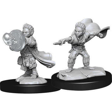 Pathfinder Deep Cuts W14 Male Halfling Wizard unpainted miniature