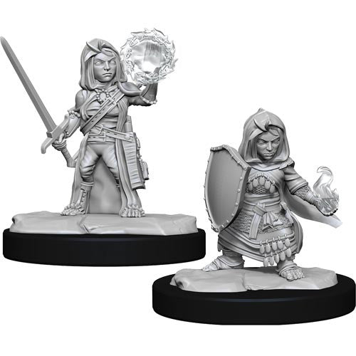 Pathfinder Deep Cuts W14 Female Halfling Cleric unpainted miniature