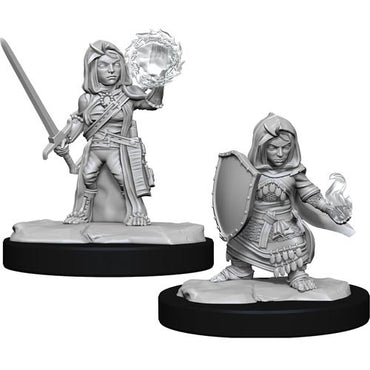 Pathfinder Deep Cuts W14 Female Halfling Cleric unpainted miniature