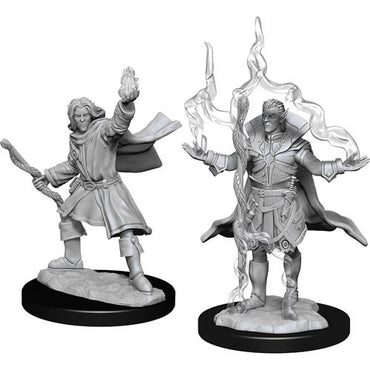 Pathfinder Deep Cuts W14 Male Elf Sorcerer unpainted miniature