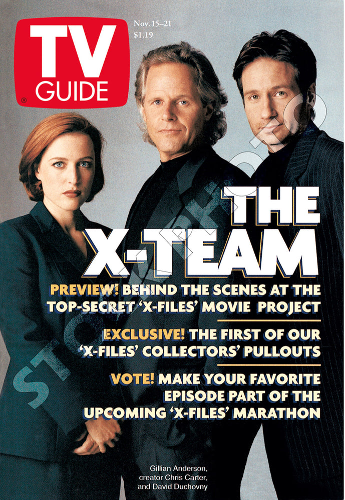 The X-Files 3 TV Guide Set (+2 Extra copies of Collector Foldout Cover Edition)
