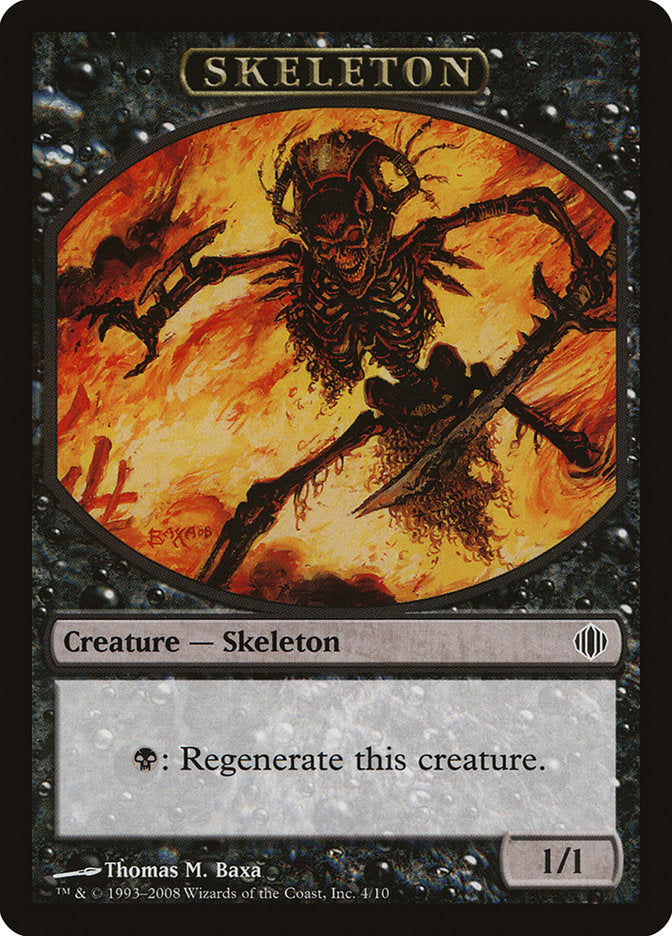 Skeleton Token [Shards of Alara Tokens]