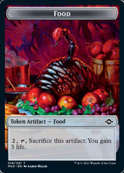 Food (18) // Golem Double-Sided Token [Modern Horizons 2 Tokens]