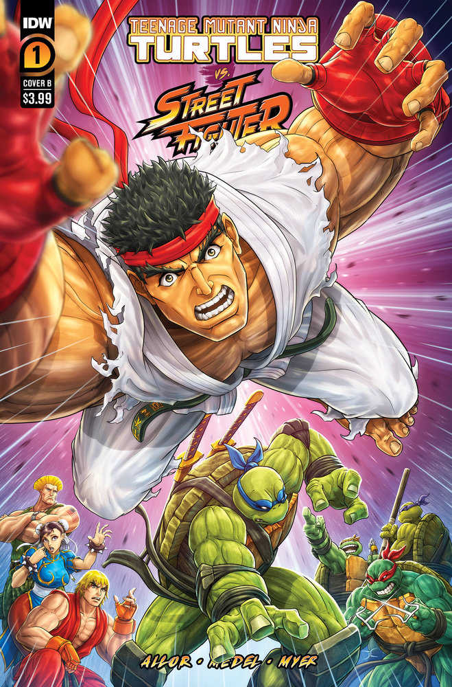 Teenage Mutant Ninja Turtles vs. Street Fighter #4 Variant B (Cardy)