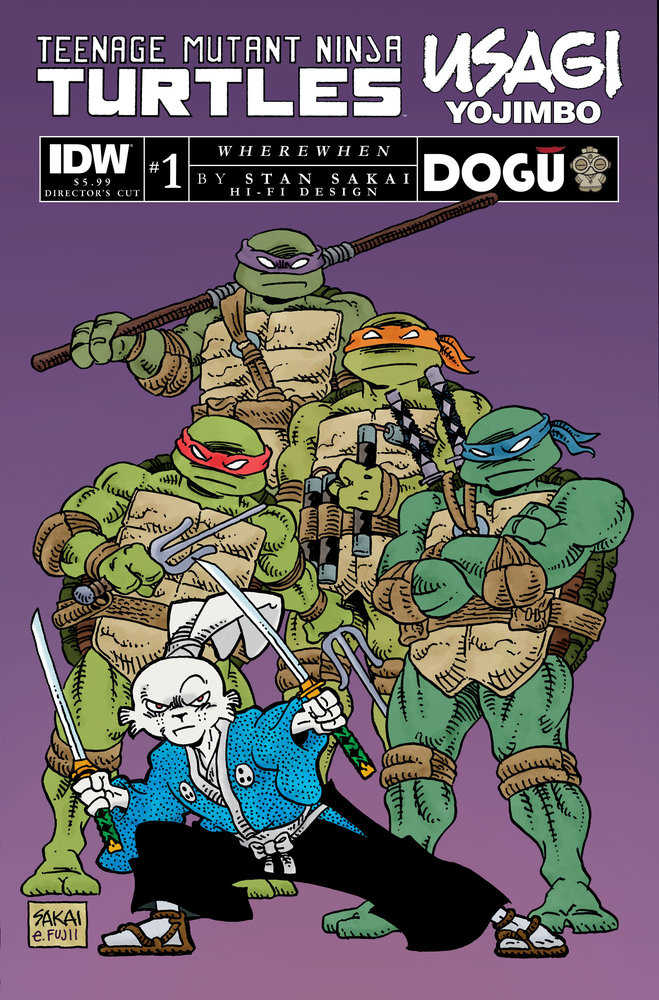 Teenage Mutant Ninja Turtles/Usagi Yojimbo: Wherewhen #1 Director'S Cut Cover A (Sakai)