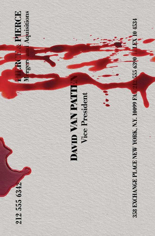 American Psycho #3 (Of 5) Cover D Bruder Business Card (Mature)