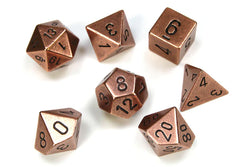 Solid Metal Polyhedral 7-Die Set