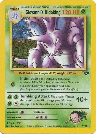 Giovanni's Nidoking (7/132) [Gym Challenge Unlimited]