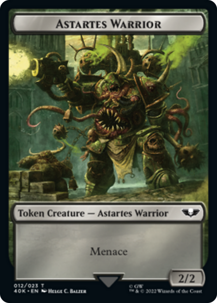Spawn // Astartes Warrior Double-sided (Surge Foil) [Universes Beyond: Warhammer 40,000 Tokens]