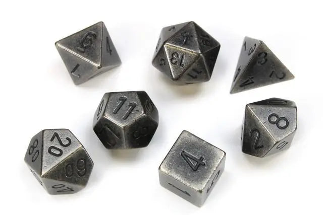 Solid Metal Polyhedral 7-Die Set