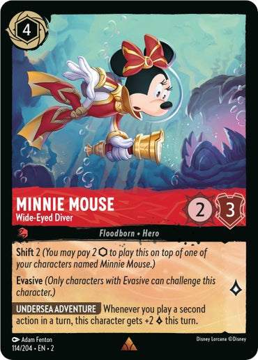 Minnie Mouse - Wide-Eyed Diver (114/204) [Rise of the Floodborn]