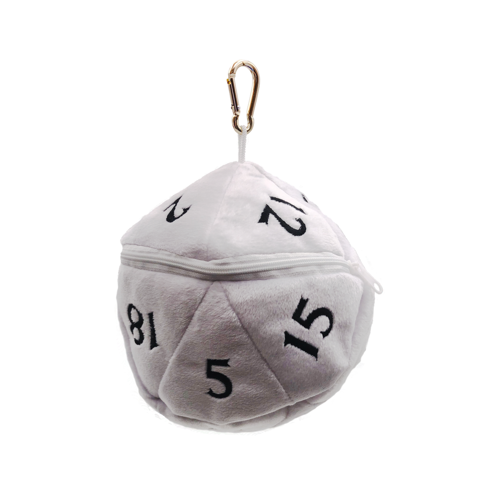 Ultra PRO: Dice Bag - Plush D20 (White)