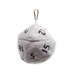 Ultra PRO: Dice Bag - Plush D20 (White)