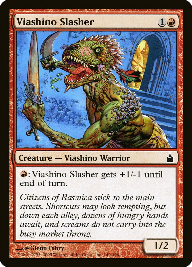 mtg viashino cards Viashino Slasher [Ravnica: City of Guilds]