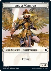 Angel Warrior // Insect Double-Sided Token [Zendikar Rising Tokens]