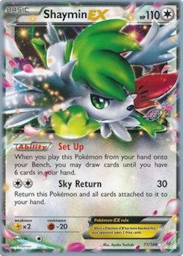 3 x Shaymin Ex 77/108 Pokémon TCG Trading card game