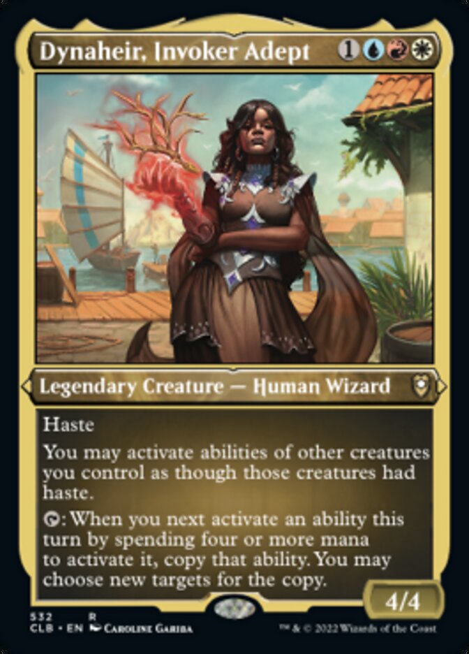 Dynaheir, Invoker Adept (Foil Etched) [Commander Legends: Battle for B Dynaheir, Invoker Adept (Foil Etched) [Commander Legends: Battle for B