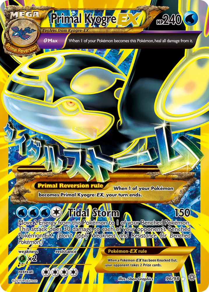 Primal Kyogre EX (96/98) [XY: Ancient Origins]