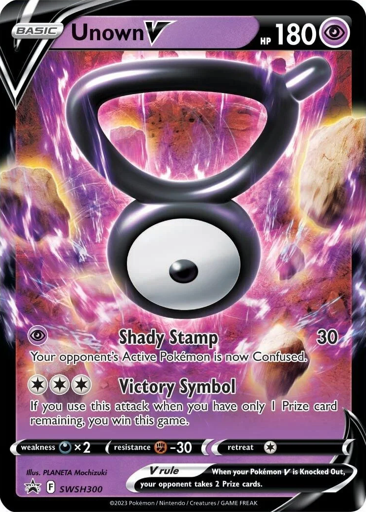 Unown High Quality Gold Foiled Pokemon Fan Art Card