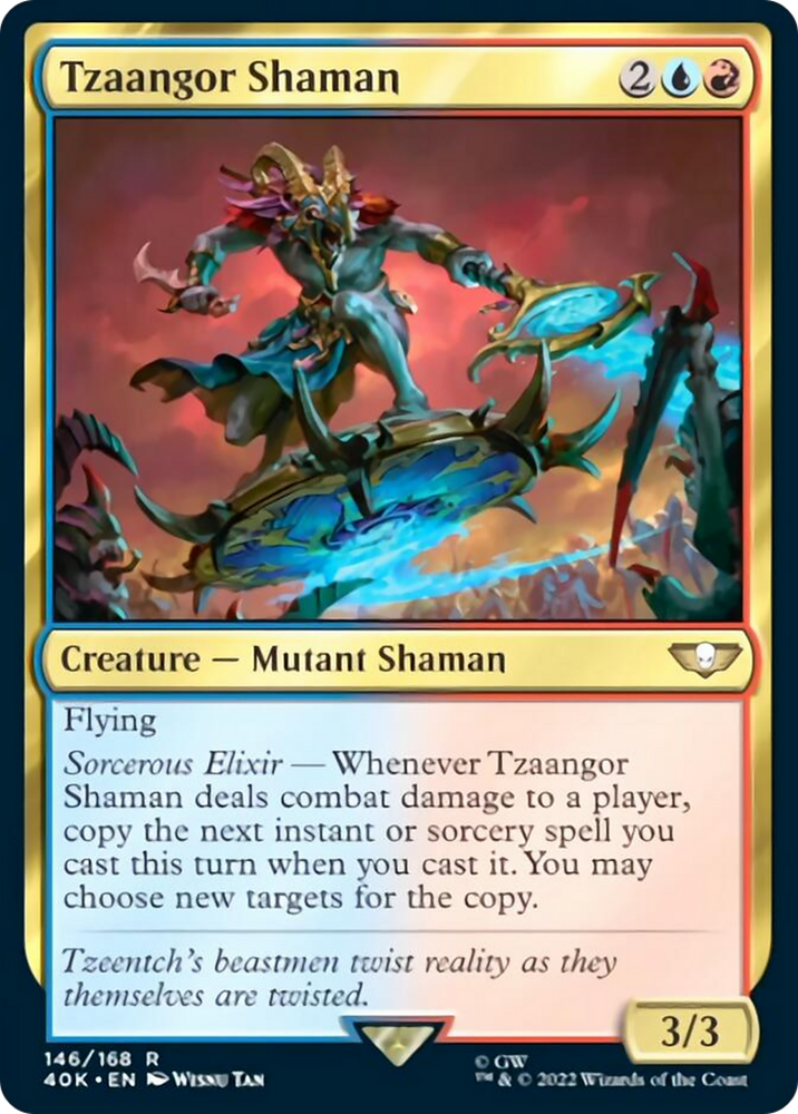 Tzaangor Shaman (Surge Foil) [Universes Beyond: Warhammer 40,000]