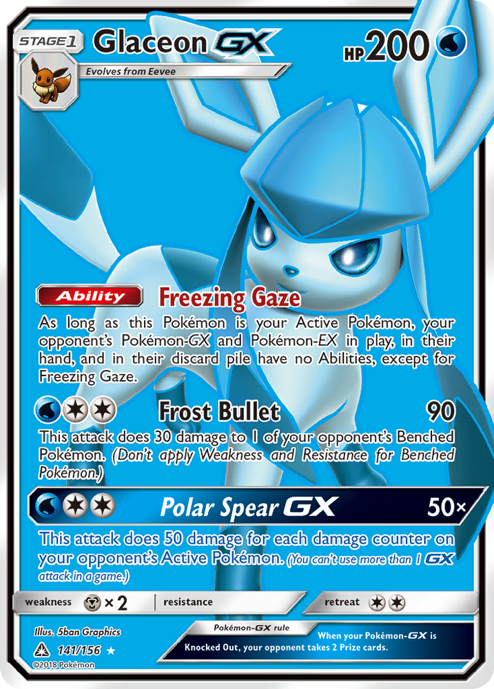 Glaceon GX (141/156) [Sun & Moon: Ultra Prism]