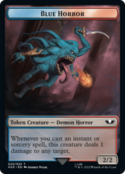 Spawn // Blue Horror Double-Sided Token [Universes Beyond: Warhammer 40,000 Tokens]