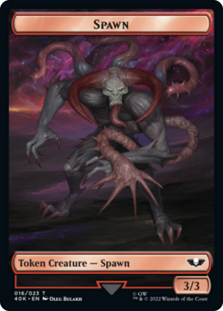 Spawn // Plaguebearer of Nurgle Double-Sided Token [Universes Beyond: Warhammer 40,000 Tokens]