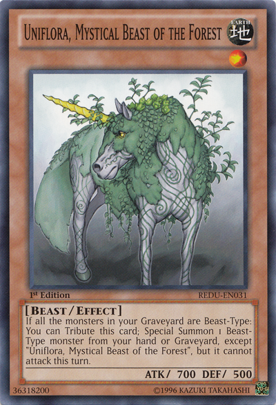 Uniflora, Mystical Beast of the Forest [REDU-EN031] Common