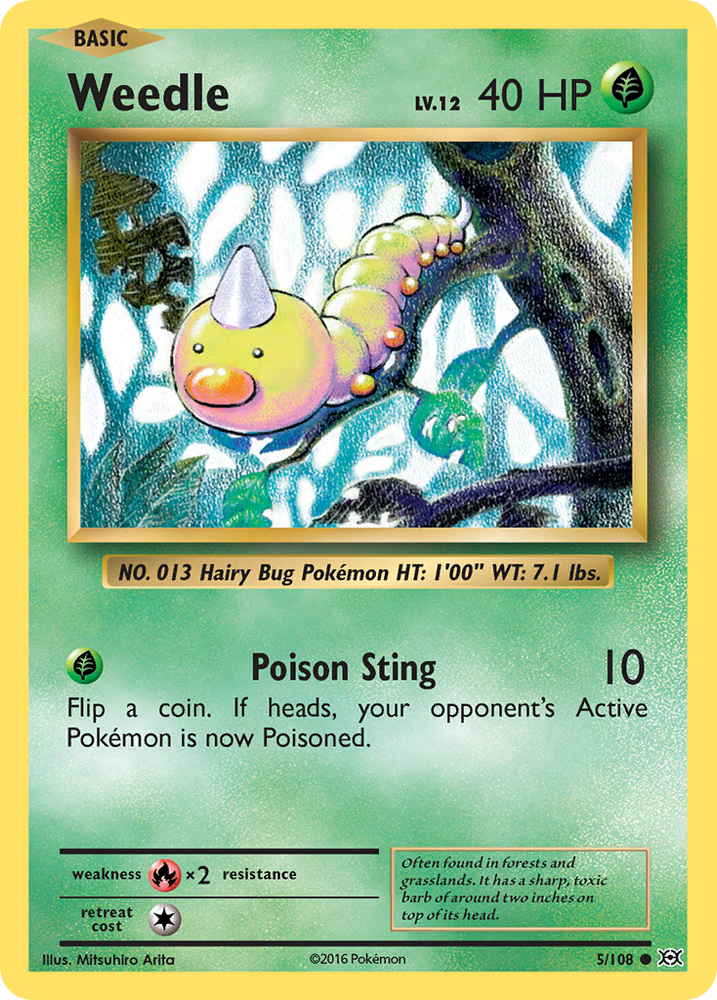 Weedle (5/108) [XY: Evolutions]