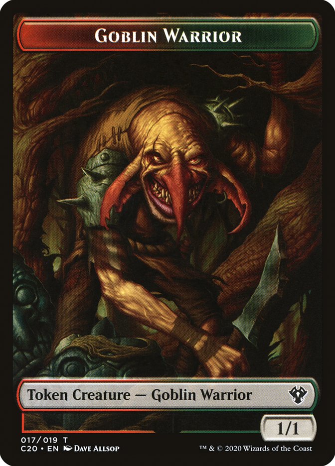 Drake // Goblin Warrior Double-Sided Token [Commander 2020 Tokens]