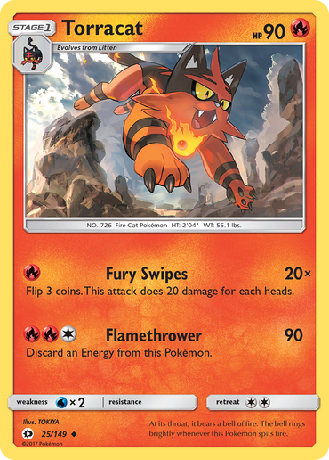 Torracat (25/149) [Sun & Moon: Base Set]