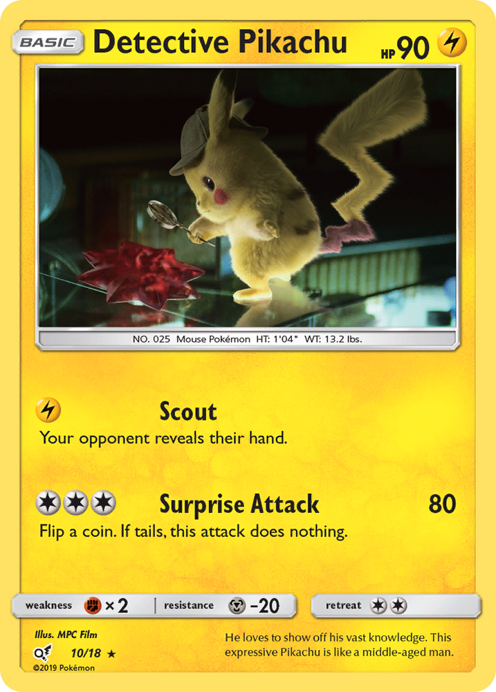 Detective Pikachu (10/18) [Sun & Moon: Detective Pikachu]
