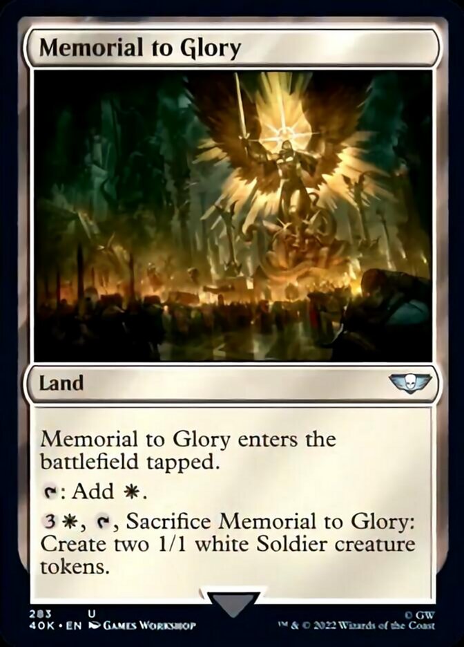 Memorial to Glory (Surge Foil) [Universes Beyond: Warhammer 40,000]