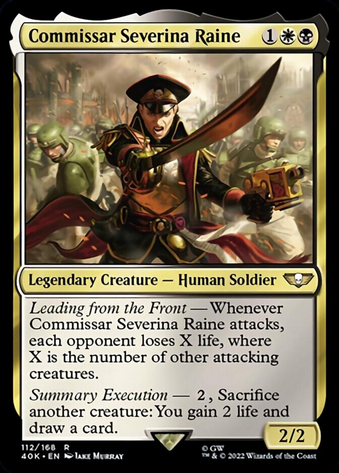 Commissar Severina Raine (Surge Foil) [Universes Beyond: Warhammer 40,000]