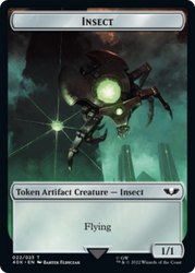 Necron Warrior // Insect Double-Sided Token [Universes Beyond: Warhammer 40,000 Tokens]