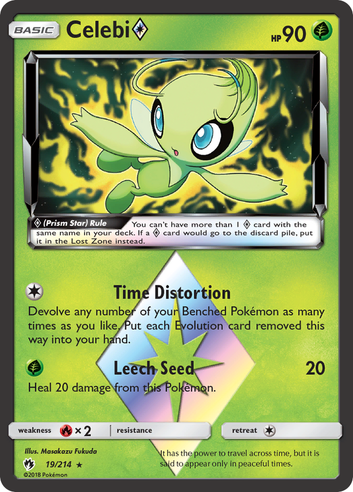 Celebi (19/214) (Prism Star) [Sun & Moon: Lost Thunder]