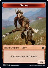 Satyr // Wolf Double-Sided Token [Theros Beyond Death Tokens]