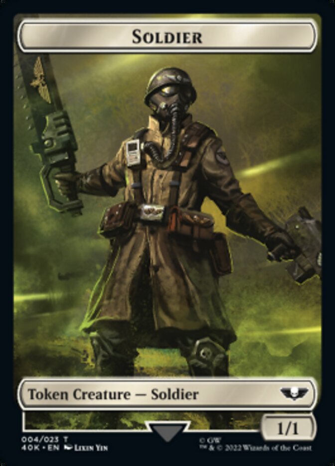 Soldier (004) // Arco-Flagellant Double-Sided Token [Universes Beyond: Warhammer 40,000 Tokens]